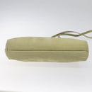 Salvatore Ferragamo Shoulder Bag Suede Green Gold Auth bs25782-9