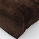 Salvatore Ferragamo Tote Bag Suede Brown Silver Auth bs25783-10