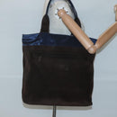Salvatore Ferragamo Tote Bag Suede Brown Silver Auth bs25783-23