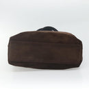 Salvatore Ferragamo Tote Bag Suede Brown Silver Auth bs25783-9