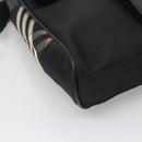 BURBERRY Shoulder Bag Nylon Black Silver Auth bs25785-14