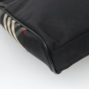 BURBERRY Shoulder Bag Nylon Black Silver Auth bs25785-16
