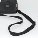 BURBERRY Shoulder Bag Nylon Black Silver Auth bs25785-7