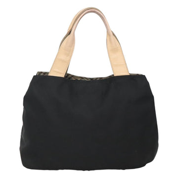 BURBERRY Hand Bag Nylon Black Silver Auth bs25789 - 0
