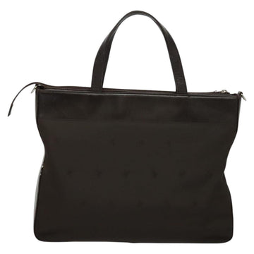 BURBERRY Hand Bag Leather 2way Brown Silver Auth bs25791 - 0