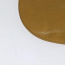 CARTIER Shoulder Bag Leather Yellow Gold Auth bs25792-15