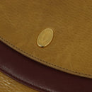 CARTIER Shoulder Bag Leather Yellow Gold Auth bs25792-17
