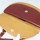 CARTIER Shoulder Bag Leather Yellow Gold Auth bs25792-18