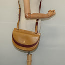 CARTIER Shoulder Bag Leather Yellow Gold Auth bs25792-23