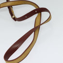 CARTIER Shoulder Bag Leather Yellow Gold Auth bs25792-7