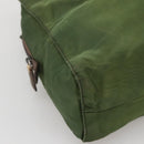 PRADA Shoulder Bag Nylon Green Silver Auth bs25797-14