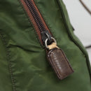 PRADA Shoulder Bag Nylon Green Silver Auth bs25797-10