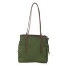 PRADA Shoulder Bag Nylon Green Silver Auth bs25797-2