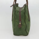 PRADA Shoulder Bag Nylon Green Silver Auth bs25797-3