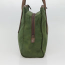 PRADA Shoulder Bag Nylon Green Silver Auth bs25797-4