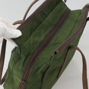 PRADA Shoulder Bag Nylon Green Silver Auth bs25797-6