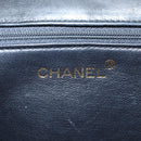 CHANEL Matelasse Chain Shoulder Bag Lamb Skin Black Gold CC Auth bs25799-21