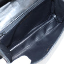 CHANEL Matelasse Chain Shoulder Bag Lamb Skin Black Gold CC Auth bs25799-10