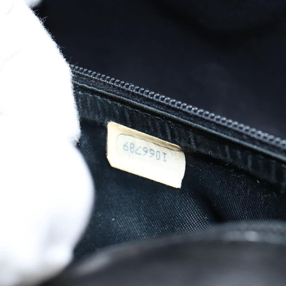 CHANEL Matelasse Chain Shoulder Bag Lamb Skin Black Gold CC Auth bs25799