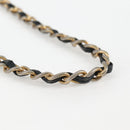 CHANEL Matelasse Chain Shoulder Bag Lamb Skin Black Gold CC Auth bs25799-8