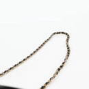 CHANEL Matelasse Chain Shoulder Bag Lamb Skin Black Gold CC Auth bs25799-14