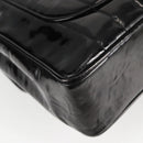 CHANEL Mademoiselle Chain Shoulder Bag Enamel Black Gold CC Auth bs25800-17