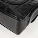 CHANEL Mademoiselle Chain Shoulder Bag Enamel Black Gold CC Auth bs25800-18