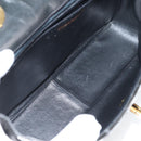 CHANEL Mademoiselle Chain Shoulder Bag Enamel Black Gold CC Auth bs25800-10