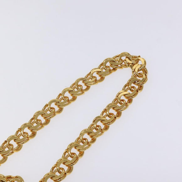 CHANEL Chain Belt Metal 37.4"" Gold CC Auth bs25805