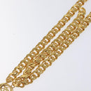 CHANEL Chain Belt Metal 37.4"" Gold CC Auth bs25805-3
