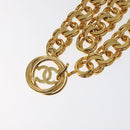 CHANEL Chain Belt Metal 37.4"" Gold CC Auth bs25805-7