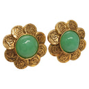 CHANEL Earring metal Gold CC Auth bs25806-1