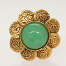 CHANEL Earring metal Gold CC Auth bs25806-6