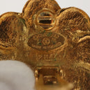 CHANEL Earring metal Gold CC Auth bs25806-9