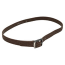 CHANEL Belt Leather 30.7"" Brown CC Auth bs25810-1