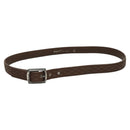 CHANEL Belt Leather 30.7"" Brown CC Auth bs25810-2
