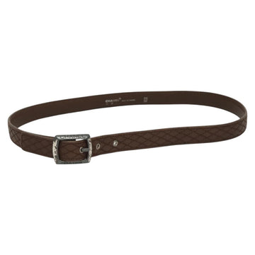 CHANEL Belt Leather 30.7"" Brown CC Auth bs25810 - 0