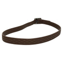 CHANEL Belt Leather 30.7"" Brown CC Auth bs25810-3