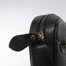 Burberrys Clutch Bag Leather Black Auth bs25815-9