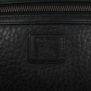 Burberrys Clutch Bag Leather Black Auth bs25815-17