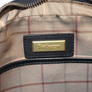 Burberrys Clutch Bag Leather Black Auth bs25815-10