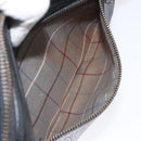 Burberrys Clutch Bag Leather Black Auth bs25815-20