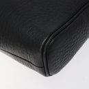 Burberrys Clutch Bag Leather Black Auth bs25815-7