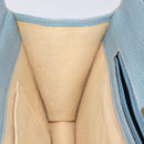 LOEWE Clutch Bag Leather Light Blue Gold Auth bs25818-17