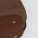 CELINE Hand Bag Leather Brown Gold Auth bs25822-16