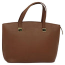 CELINE Hand Bag Leather Brown Gold Auth bs25822-13