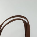 CELINE Hand Bag Leather Brown Gold Auth bs25822-8
