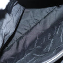 Salvatore Ferragamo Gancini Shoulder Bag Suede Black Silver Auth bs25826-11