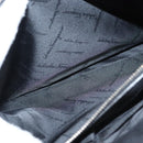 Salvatore Ferragamo Gancini Shoulder Bag Suede Black Silver Auth bs25826-24