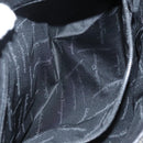 Salvatore Ferragamo Gancini Shoulder Bag Suede Black Silver Auth bs25826-26